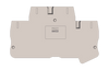 Terminal Block End Cover, Push-In, for DPP2.5N (2 Level) Series, Beige, DPP2.5C