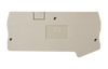 Terminal Block End Cover, Push-In, for DP4N-TN (3-Conductor) Series, Beige, DP4C-TN