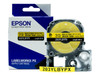 Heat Shrink Tube Label Cartridge, Epson LabelWorks PX, 1/8 in (3mm), Black on White, AWG 16-22, 203YLBWPX