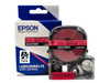 Heat Shrink Tube Label Cartridge, Epson LabelWorks PX, 3/16 in (5mm), Black on Yellow, AWG 8-12, 205STBYPX