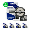 Heat Shrink Tube Label Cartridge, Epson LabelWorks PX, 3/16 in (5mm), White on Black, AWG 8-12, 205STWBPX