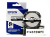 Heat Shrink Tube Label Cartridge, Epson LabelWorks PX, 9/16 in (14mm), Black on White, AWG 0-5, 214STBWPX