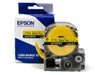 Heat Shrink Tube Label Cartridge, Epson LabelWorks PX, 7/8 in (21mm), Black on Yellow, AWG 0000-1, 221STBYPX
