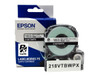 Vinyl Label Tape Cartridge, Epson LabelWorks PX, 3/4 in (18mm) x 22.9 ft, Black on White, 218VTBWPX