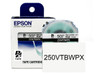 Vinyl Label Tape Cartridge, Epson LabelWorks PX, 2 in (50mm) x 22.9 ft, Black on White, 250VTBWPX