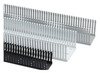 Wire Duct, Gray, 4X5, Narrow Slot / Skinny Finger, Hellermann Tyton, 6ft Sticks 181-00692