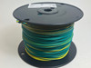 14 AWG MTW UL Panel Wire, Green w/ Yellow Stripe, 500ft /reel