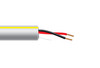 18 AWG 2 Cond Plenum Non-Shielded White w/ Yellow Stripe Jacket 1000ft/roll/box, P182C-WHT/YEL
