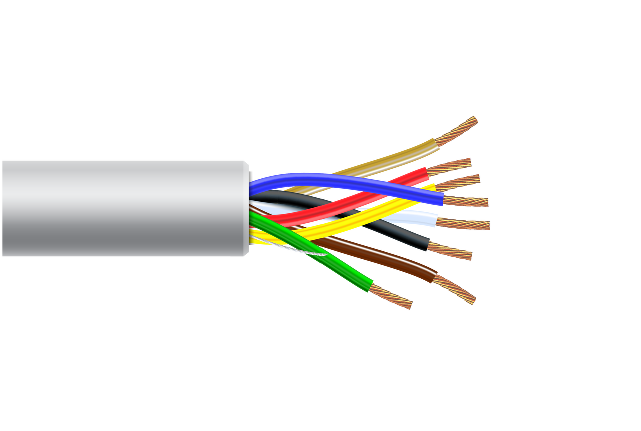rai 18aw マキシコート 18 AWG 8 Cond Plenum Non-Shielded White Jacket 1000ft/roll/box