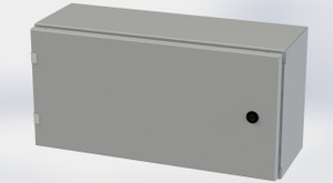 Enclosure, Enviroline, Nema Type 3R, 4, 12, steel, hinged, 12X24X8, SCE-12EL2408LP