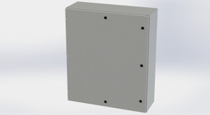 Enclosure, Enviroline, Nema Type 3R, 4, 12, steel, hinged, 42X36X12, SCE-42EL3612LP