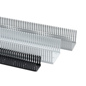 Wire Duct, White, 1X2, Narrow Slot / Skinny Finger, Hellermann Tyton, 6ft Sticks 184-12007