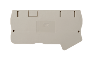 Terminal Block End Cover, Push-In, for DP2.5N-TN (3-Conductor) Series, Beige, DP2.5C-TN