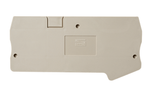 Terminal Block End Cover, Push-In, for DP4N-TN (3-Conductor) Series, Beige, DP4C-TN
