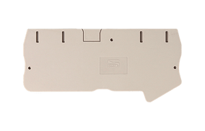 Terminal Block End Cover, Push-In, for DP2.5N-TR (4-Conductor) Series, Beige, DP2.5C-TR