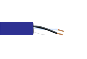 14 AWG 2 Cond Plenum Non-Shielded Blue Jacket, Black/White K1 color code, 1000ft/roll/box, P142C-K1-BLU