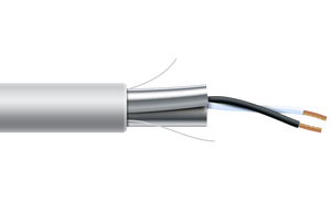 22 AWG 2 Cond Plenum Shielded MSTP, MS/TP, Low-Cap 12.5pf White Jacket 1000ft/roll/box, CARC156-WHT