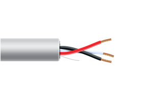 16 AWG 3 Cond Plenum Non-Shielded White Jacket 1000ft/roll/box, P163C