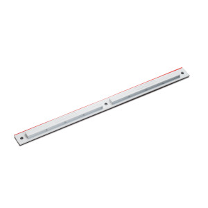 WireRail Adhesive Mounting Base, 12" x 0.75", For T18-T120 Cable Ties or GT.375-GT.75 Grip Ties, PA66HS, White, 50/pkg, 151-04657