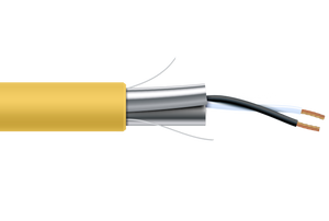22 AWG 2 Cond Plenum Shielded MSTP, MS/TP, Low-Cap 12.5pf Yellow Jacket 1000ft/roll/box, CARC156-YEL
