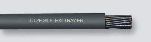 Lutze Silflex A322 Series, 20AWG, 9 Conductor, Non-Shielded, Black Jacket, Flexible Tray Rated PLTC-ER/ITC-ER/MTW, Control Cable, OD .386 INCH, A3222009