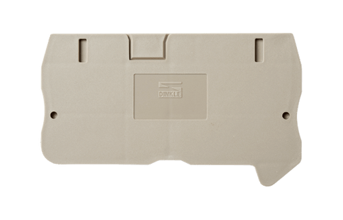 Terminal Block End Cover, Push-In, for DP4N Series, Beige, DP4C