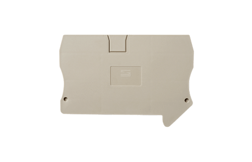 Terminal Block End Cover, Push-In, for DP10N Series, Beige, DP10C