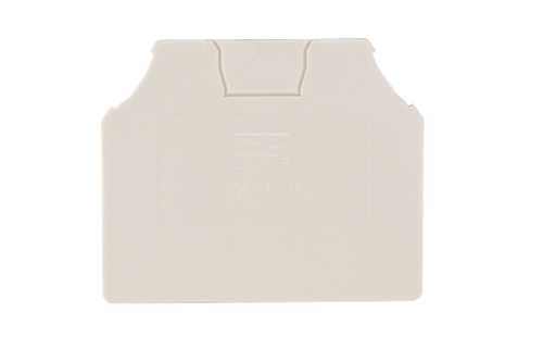 Terminal Block End Cover, Screw Clamp, for DK16N Series, Beige, DK16NC