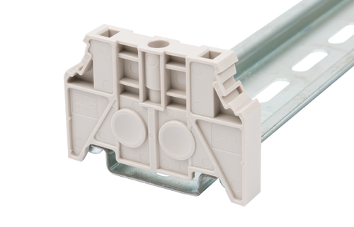 End Bracket (End Stop), Screwless, for TS-35 DIN Rail, SS4N