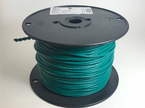 18 AWG MTW UL Panel Wire, Green, 500ft /reel