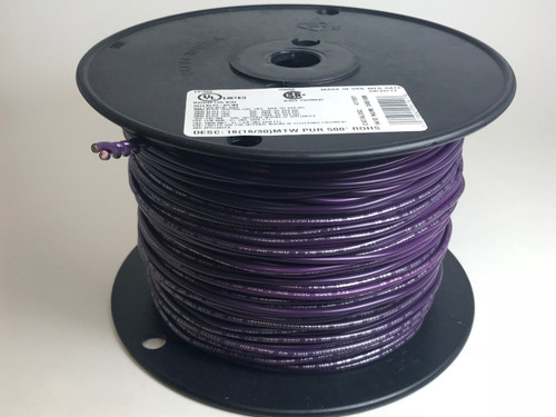 18 AWG MTW UL Panel Wire, Violet, 500ft /reel