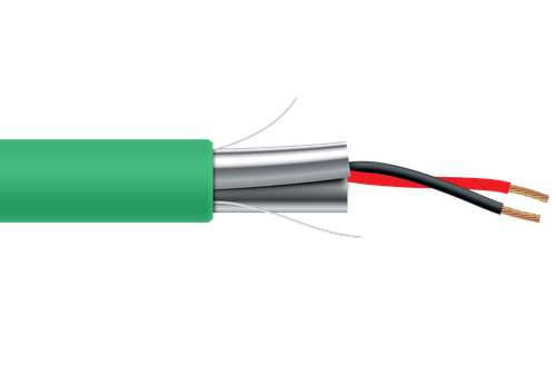 22 AWG 2 Cond Plenum Shielded MSTP, MS/TP, Low-Cap 12.5pf Green