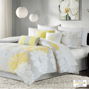Yellow Lola Comforter Set by  Madison Park-DS-Free Shipping!