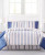 Cali King Blue Stripe 8 Pc Comforter Set