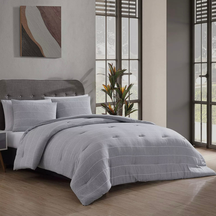 Gray Full/Queen Sanctuary Comforter Set
