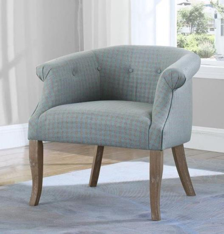 Gray Distressed Accent Chair