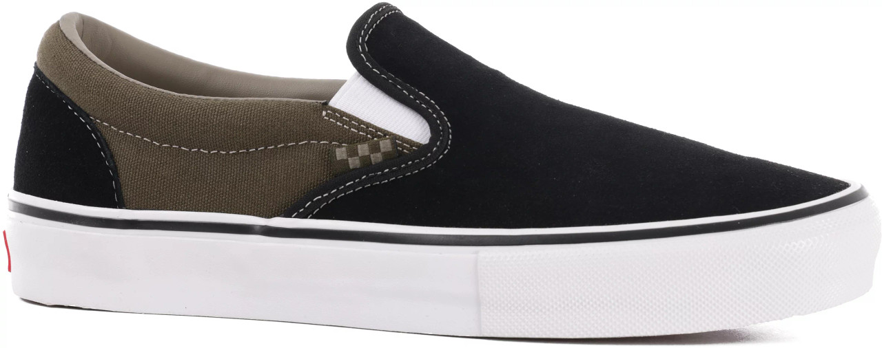 Vans Slip-ons Skate (Black/Olive)