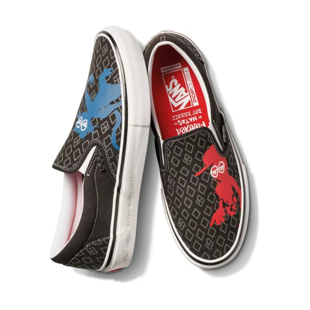 Vans Slip On Pros Krooked X Natas x Ray Barbee Design