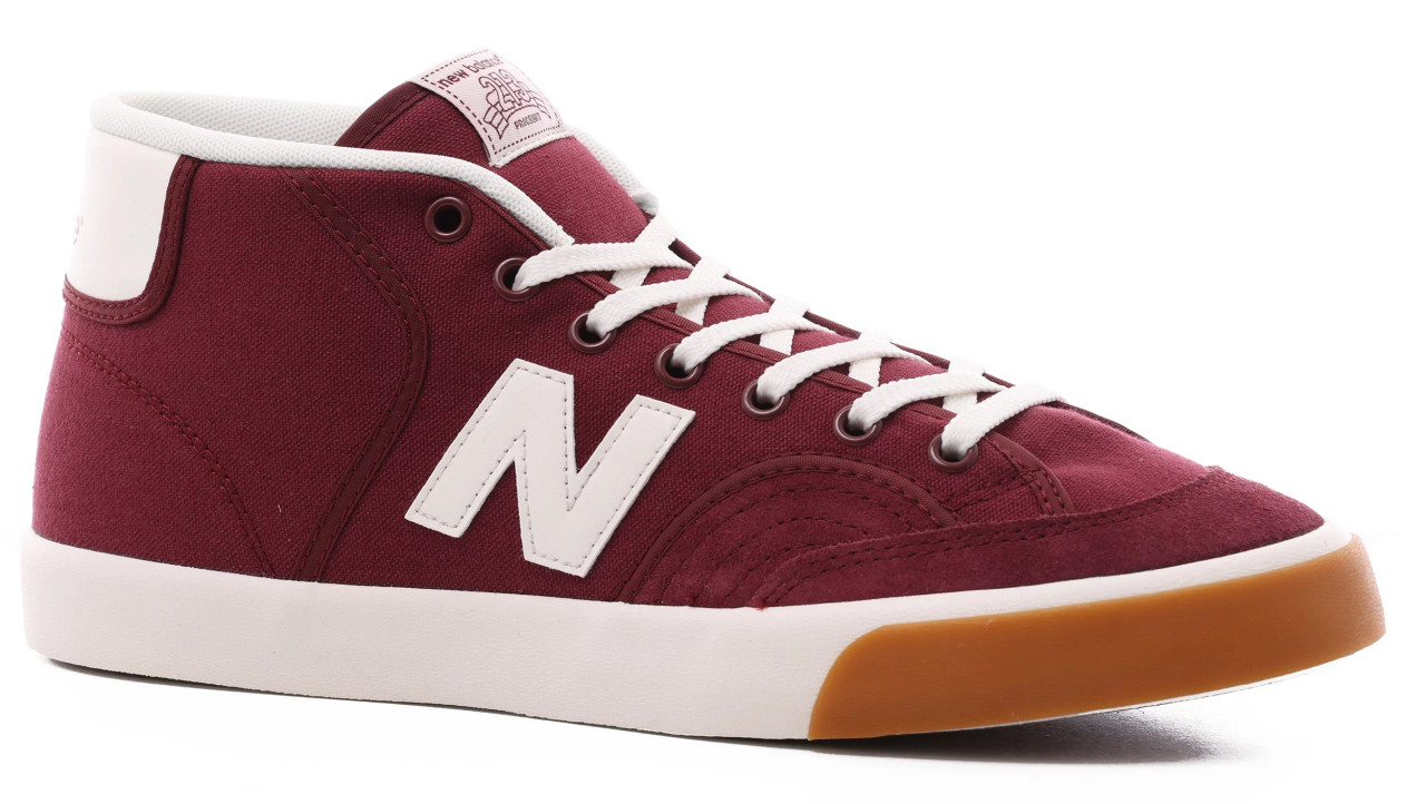 Burgundy and white new on sale balance