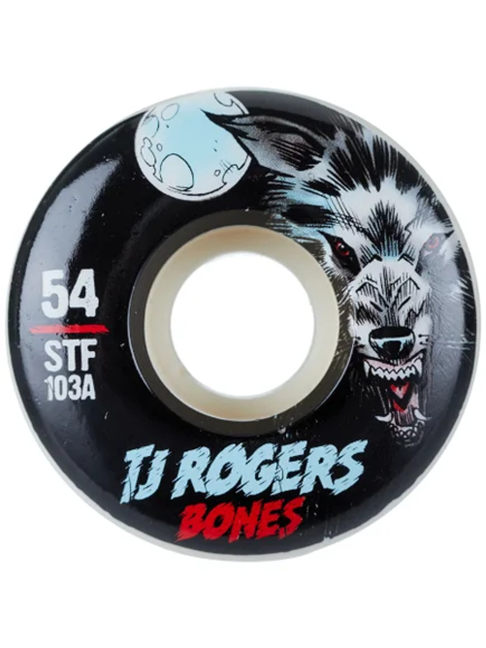 BONES 54MM STF ROGERS BLACK WOLF V3 103A (Set Of 4)