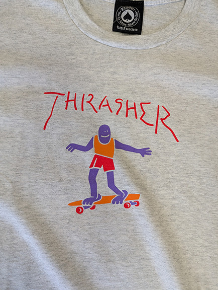 THRASHER MARK GONZALES T-SHIRT (GREY)
