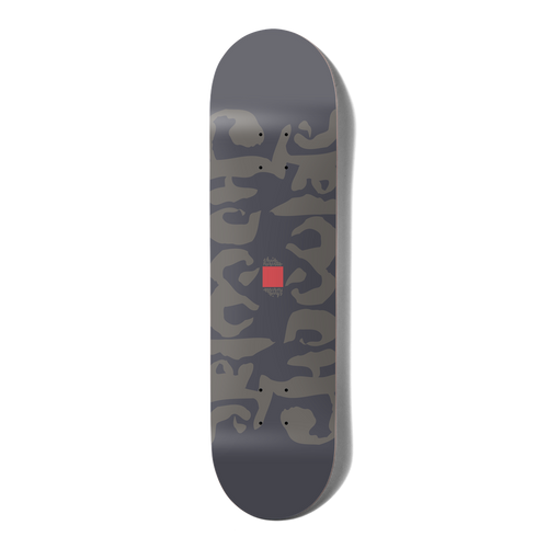 CHOCOLATE ROBERTS INK BLOT TWIN TAIL DECK 8.25