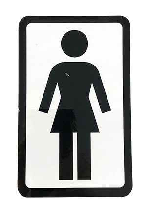 GIRL OG LOGO 6" STICKER ASST.