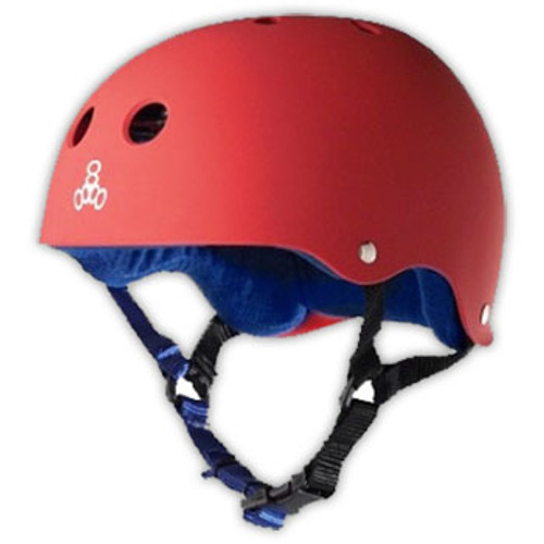 TRIPLE 8 HELMET BRAINSAVER UNITED RED RUBBER (Large)