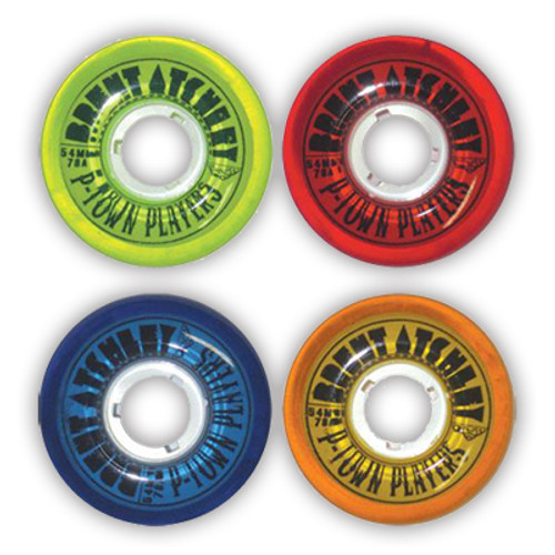SATORI BRENT ATCHLEY P TOWN PLAYERS MULTI COLOR CRUISER 54MM 78A (Set of 4)