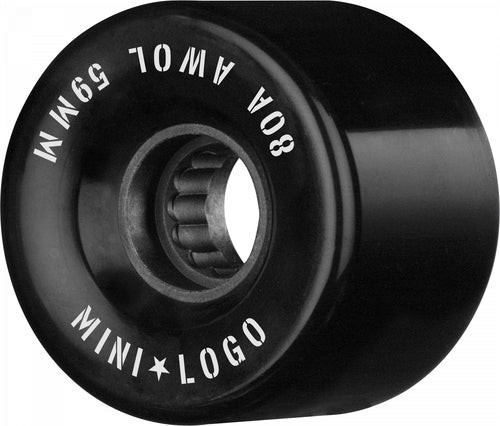 MINI LOGO A.W.O.L. BLACK 59MM 80A (Set of 4)