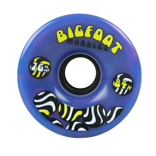 BIGFOOT MARBLES SWIRL BLUE/PINK 76MM 84A (Set of 4)