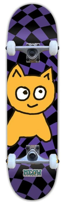 MEOW BIG CAT CHECKER TWIST PURPLE COMPLETE 8.25