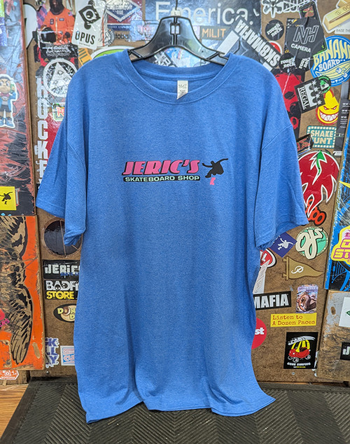Jeric's OG Logo T-Shirt (Heather Blue/Pink)