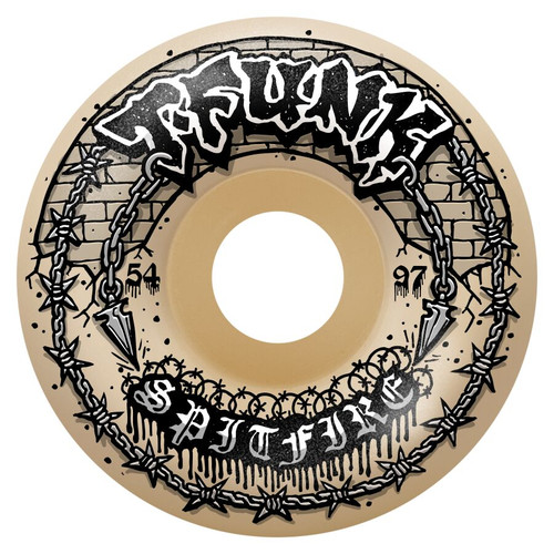 SPITFIRE FORMULA FOUR T-FUNK RAW RADIAL FULL 54MM 97D (Set of 4)